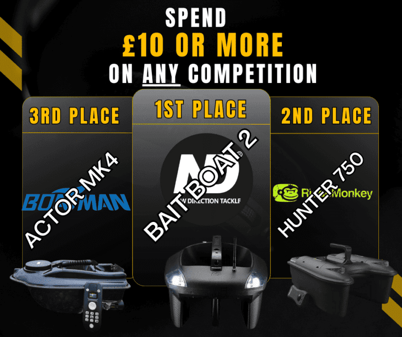SPEND £10 OR MORE ON ANY COMP FOR FREE PRIZE ENTRY!