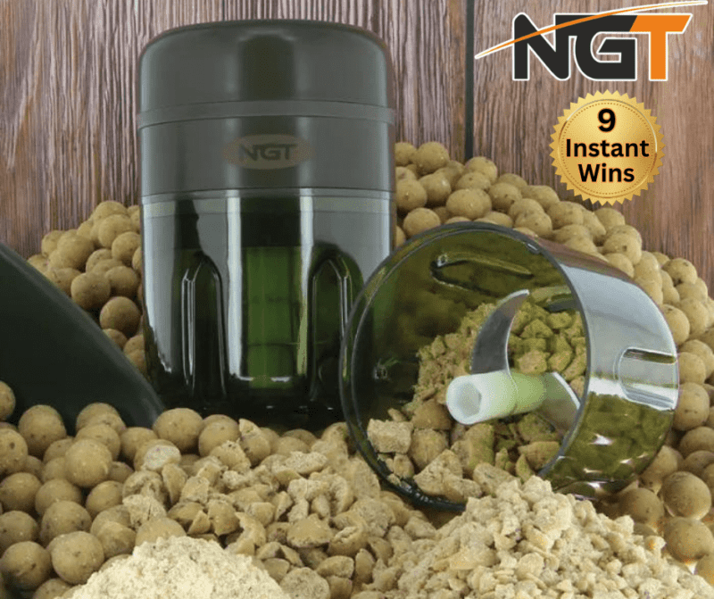 WIN A NGT ELECTRIC BOILIE GRINDER PLUS 9 MORE AS INSTANT WINS!