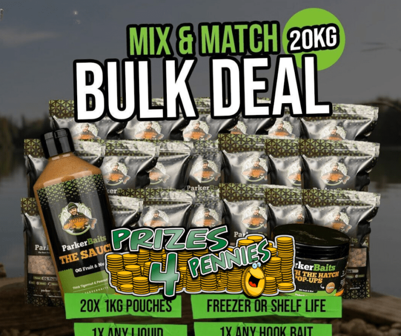 (PRIZES FOR PENNIES) 20KG PARKER BAITS BUNDLE OF YOUR CHOICE!