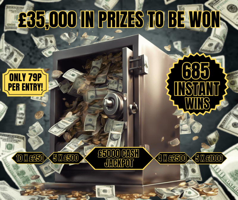 £35,000 Mega Cash Comp 685 Instant Wins