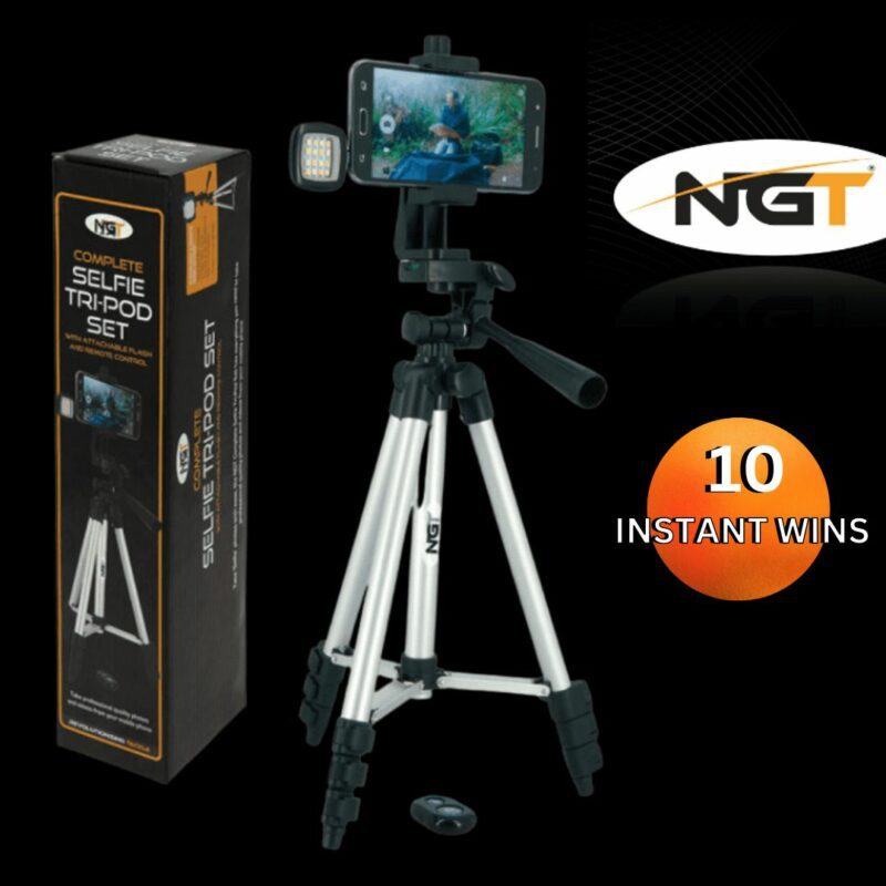 10 NGT SELF TAKE TRIPODS TO WIN INSTANTLY