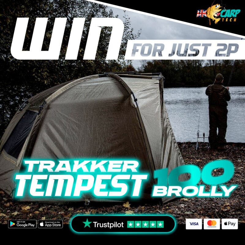 WIN A TRAKKER TEMPEST 100 BROLLY FOR JUST 2P