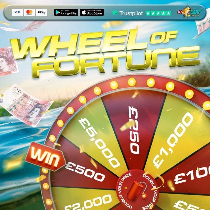 CARP CASH WHEEL OF FORTUNE 100 INSTANT WINS