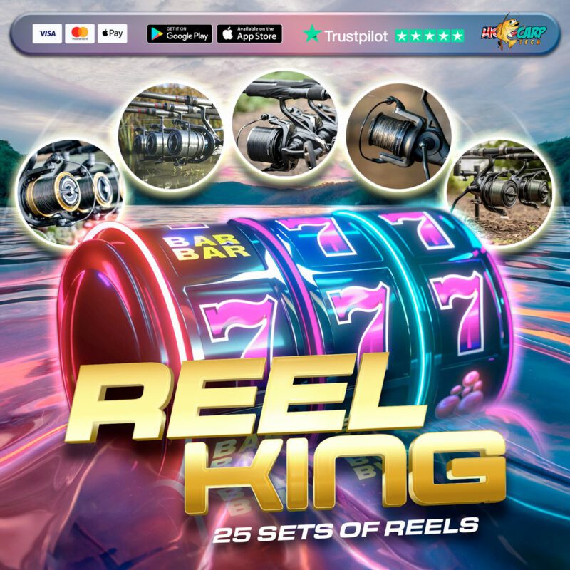 THE REEL KING 25 SETS OF REEL'S TO BE WON