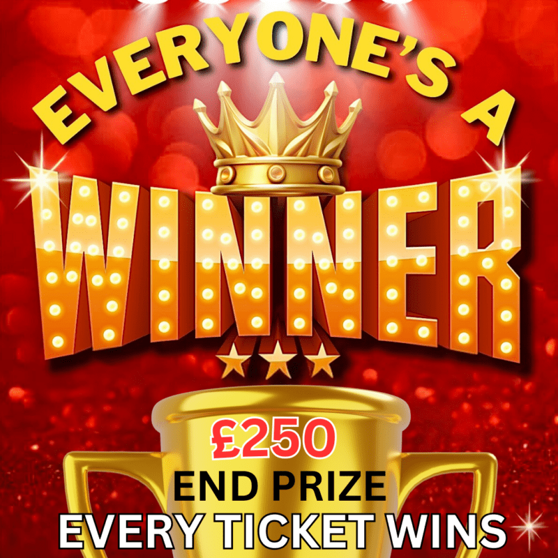 EVERY TICKET IS MONEY BACK AND FREE £250 SITE CREDIT ENTRY!
