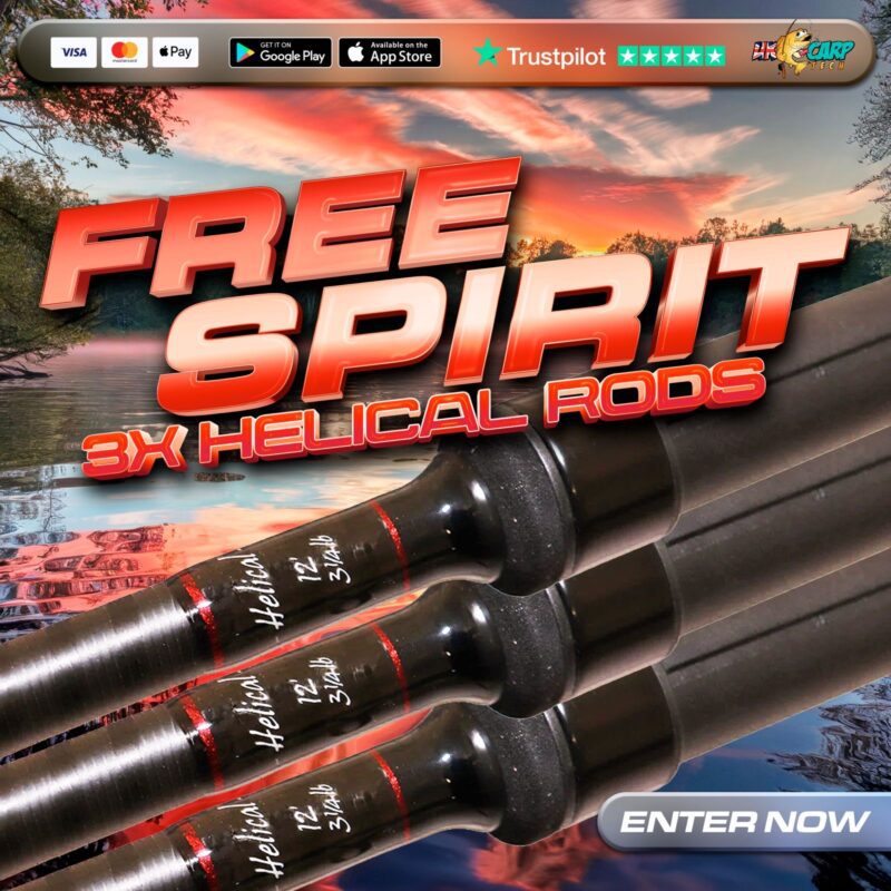WIN 3 X 12FT 3.5IB FREE SPIRIT HELICAL RODS