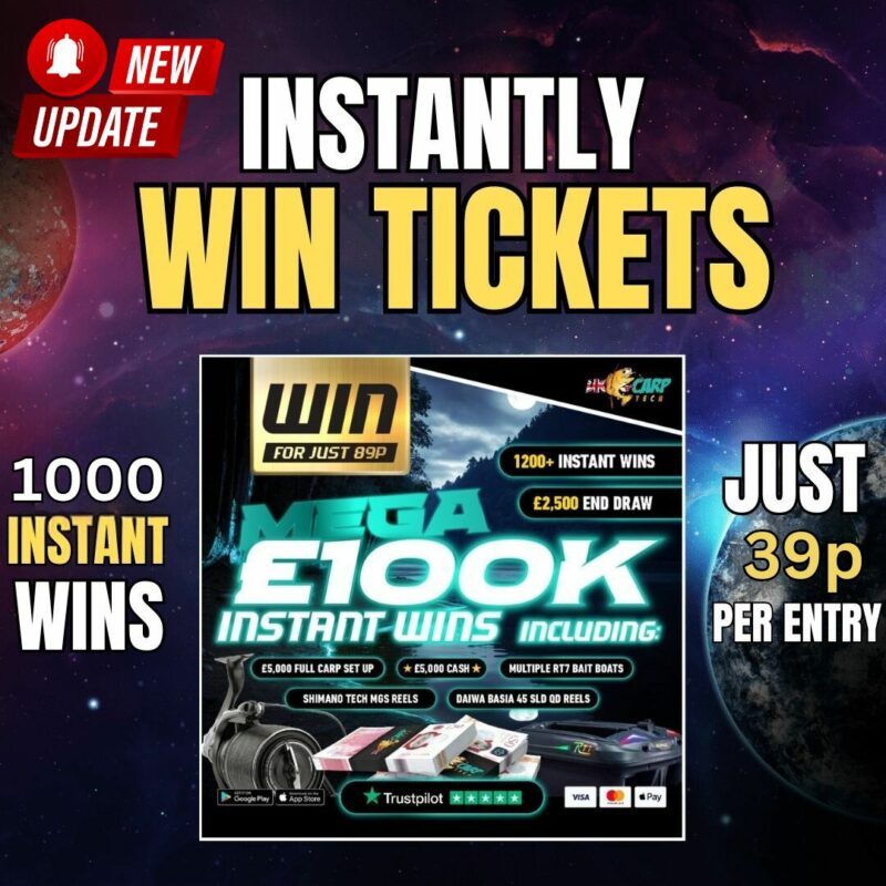 (NEW) 100,000 TICKETS TO BE WON INSTANTLY INTO THE £100,000 MEGA COMP