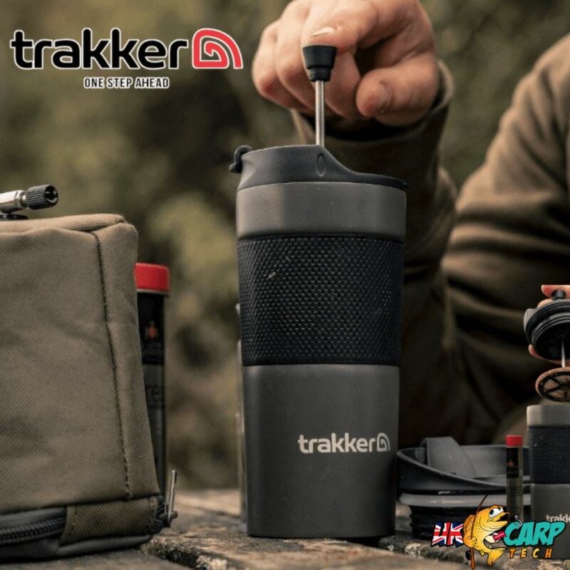 TRAKKER COFFEE PRESS FISHING MUG & 5 INSTANT WINS!
