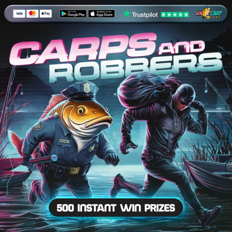 CARPS & ROBBERS £15,000 WORTH OF PRIZES! JUST 10P A TICKET!