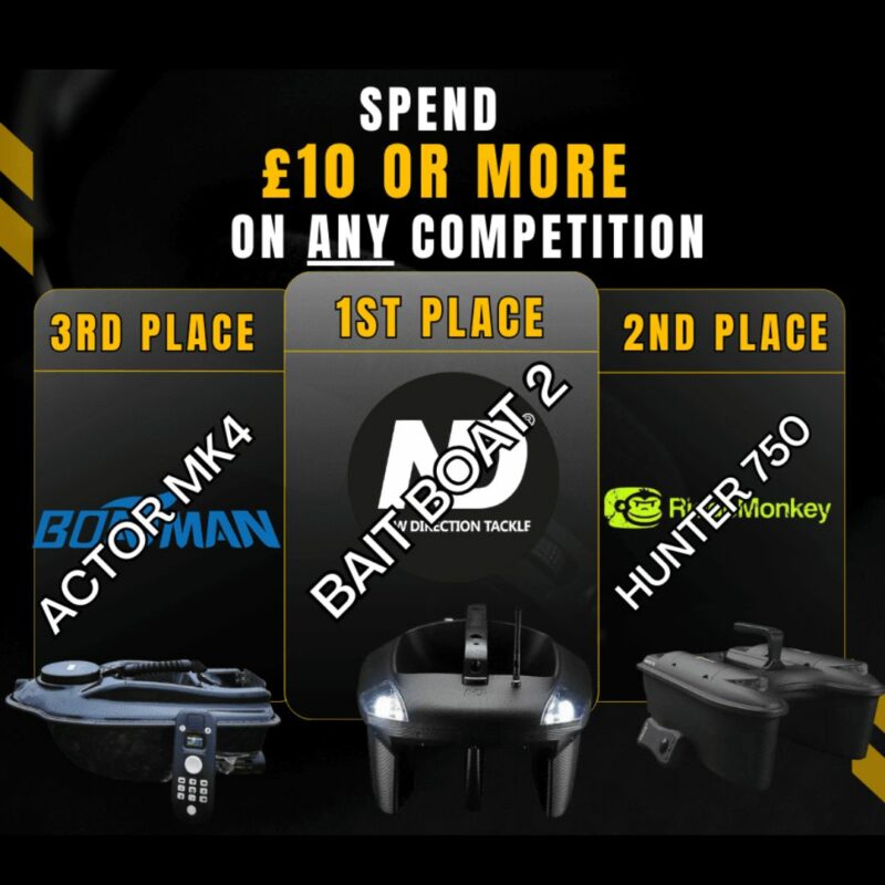 SPEND £10 OR MORE ON ANY COMP FOR FREE PRIZE ENTRY!