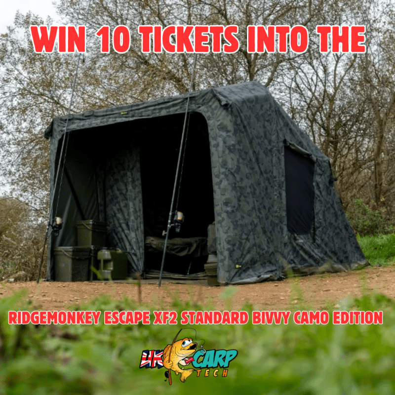 WIN 10 TICKETS INTO THE RIDGEMONKEY ESCAPE XF2 STANDARD BIVVY CAMO EDITION (AUTO DRAW) #7