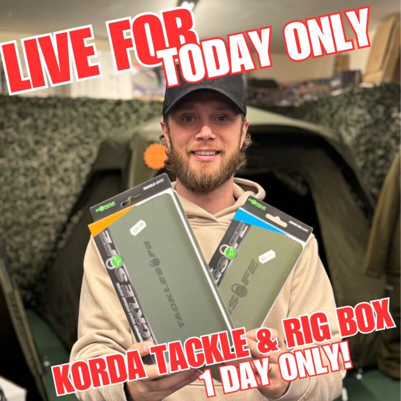 TODAY ONLY KORDA TACKLE & RIG BOX (AUTO DRAW)