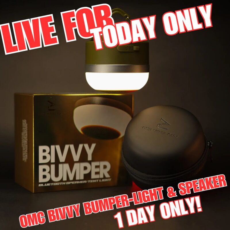 (SUNDAY FUNDAY) OMC Bivvy Bumper-Light & Speaker (AUTO DRAW)