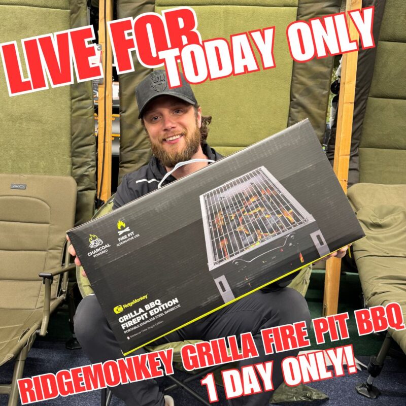 TODAY ONLY RIDGEMONKEY GRILLA FIRE PIT BBQ (AUTO DRAW)