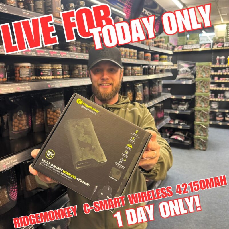TODAY ONLY Ridge Monkey Vault C-Smart Wireless 42150mAh (AUTO DRAW)