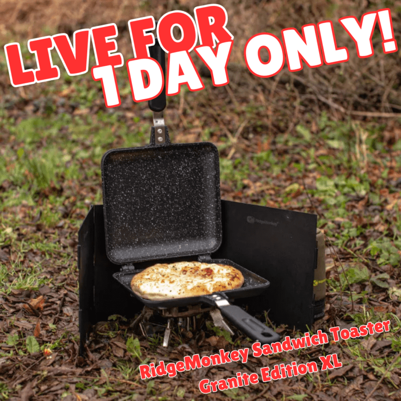 TODAY ONLY RidgeMonkey Classic Sandwich Toaster Granite Edition XL (AUTO DRAW)