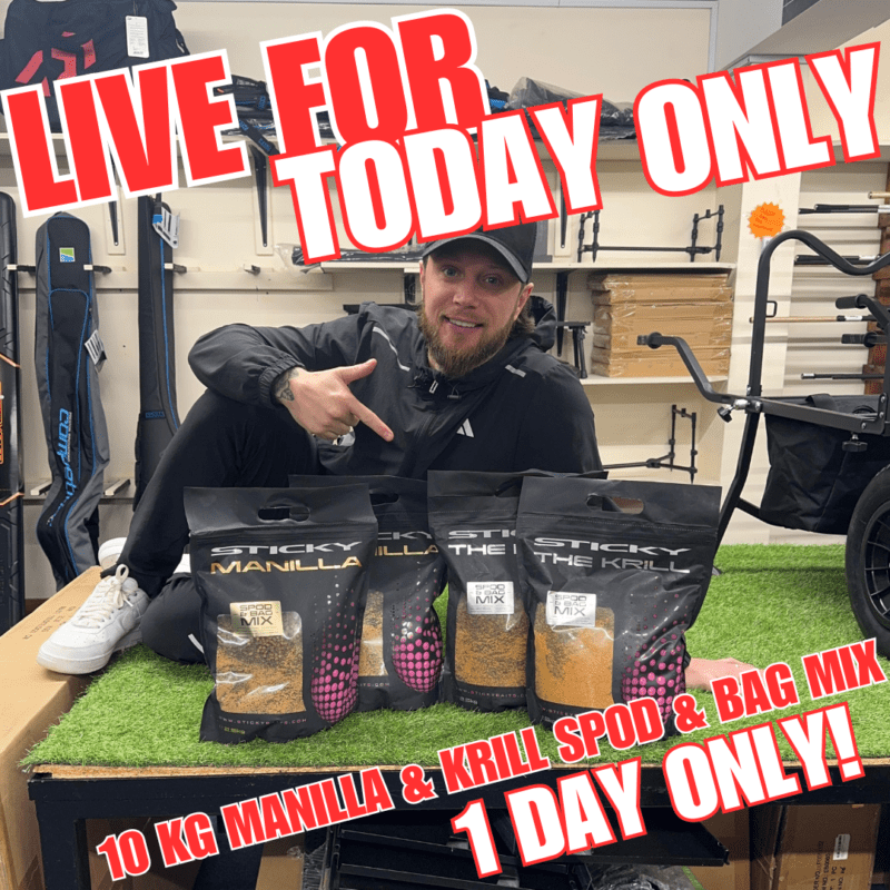 TODAY ONLY 10 KG MANILLA & KRILL SPOD & BAG MIX (AUTO DRAW)