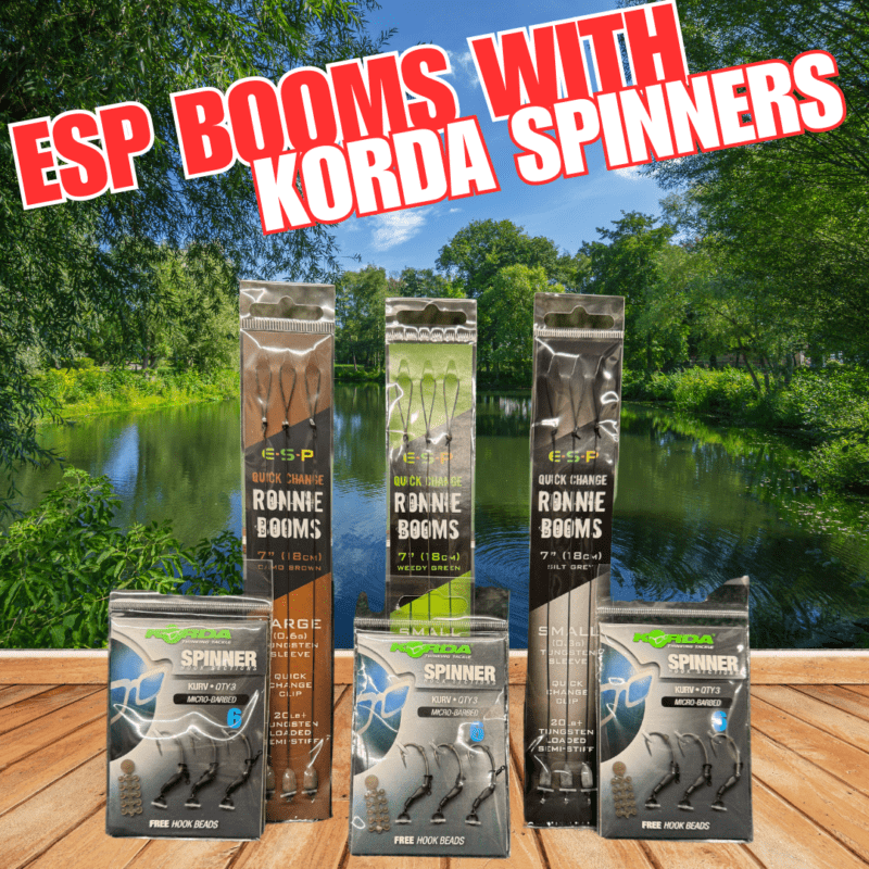 ESP RONNIE BOOMS WITH KORDA SPINNER RIGS (AUTO DRAW)