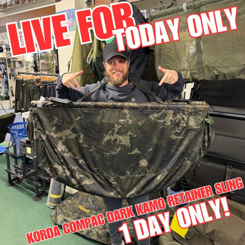 TODAY ONLY Korda Compac Dark Kamo Retainer Sling (AUTO DRAW)
