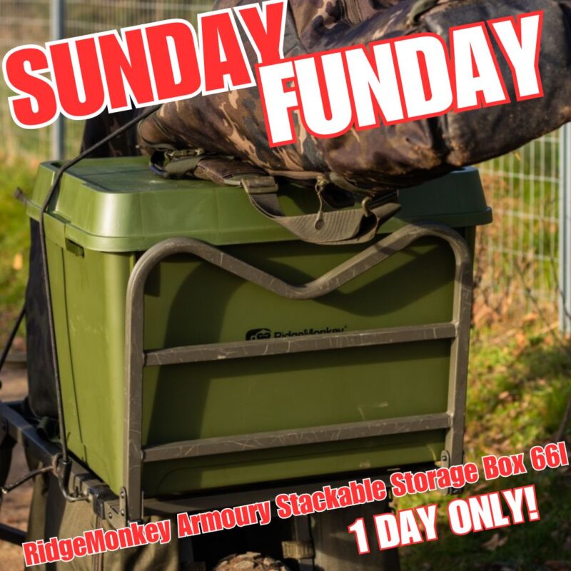 SUNDAY FUNDAY RIDGEMONKEY ARMOURY STACKABLE STORAGE BOX (AUTO DRAW)