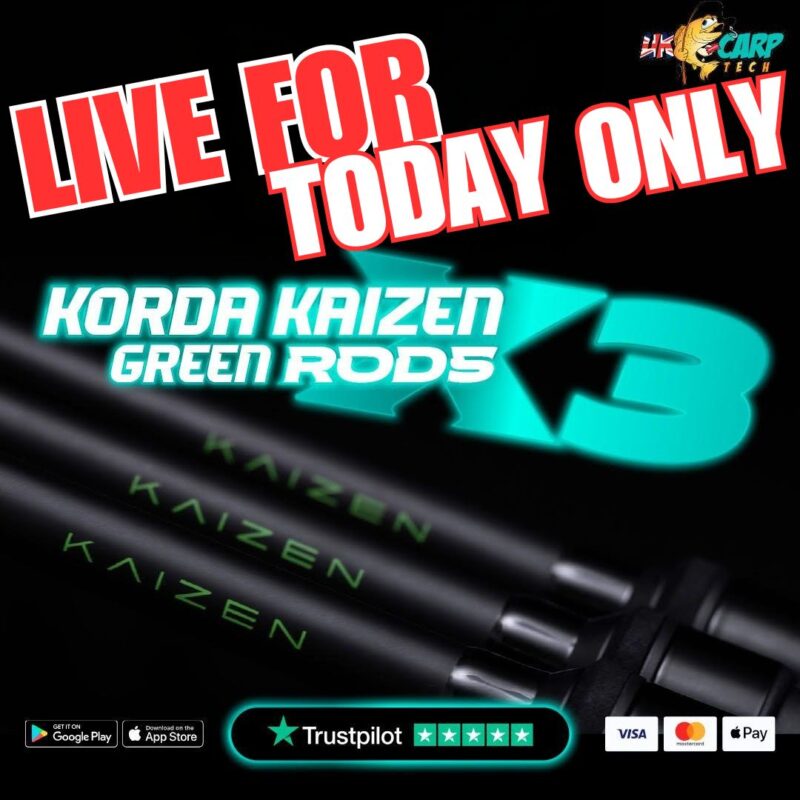 TODAY ONLY KORDA KAIZEN GREEN RODS (AUTO DRAW)