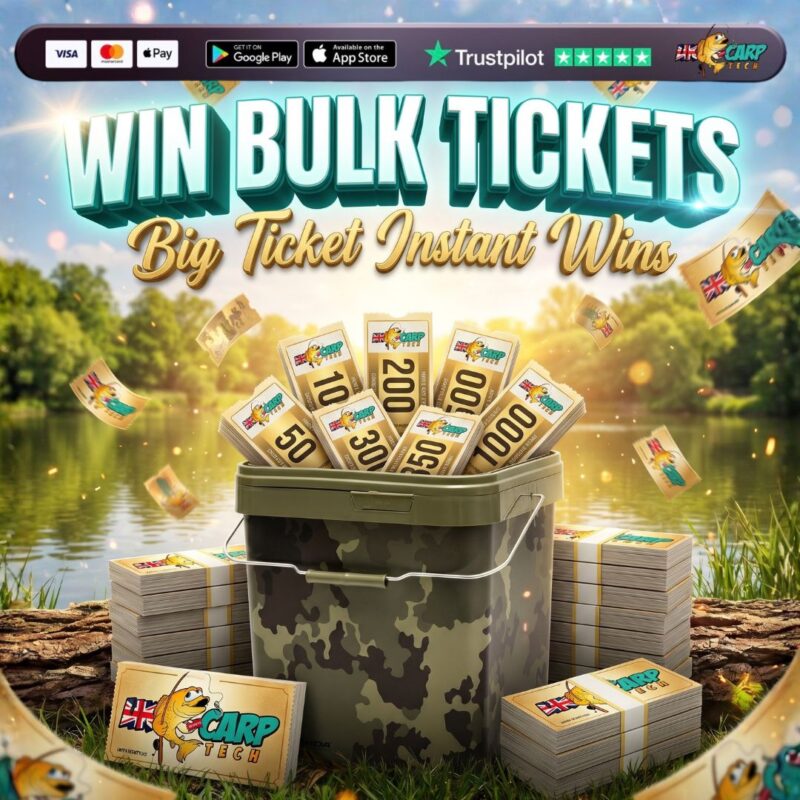 WIN BULK TICKETS INTO OTHER COMPS (AUTO CREDITED) - UK Carp Tech