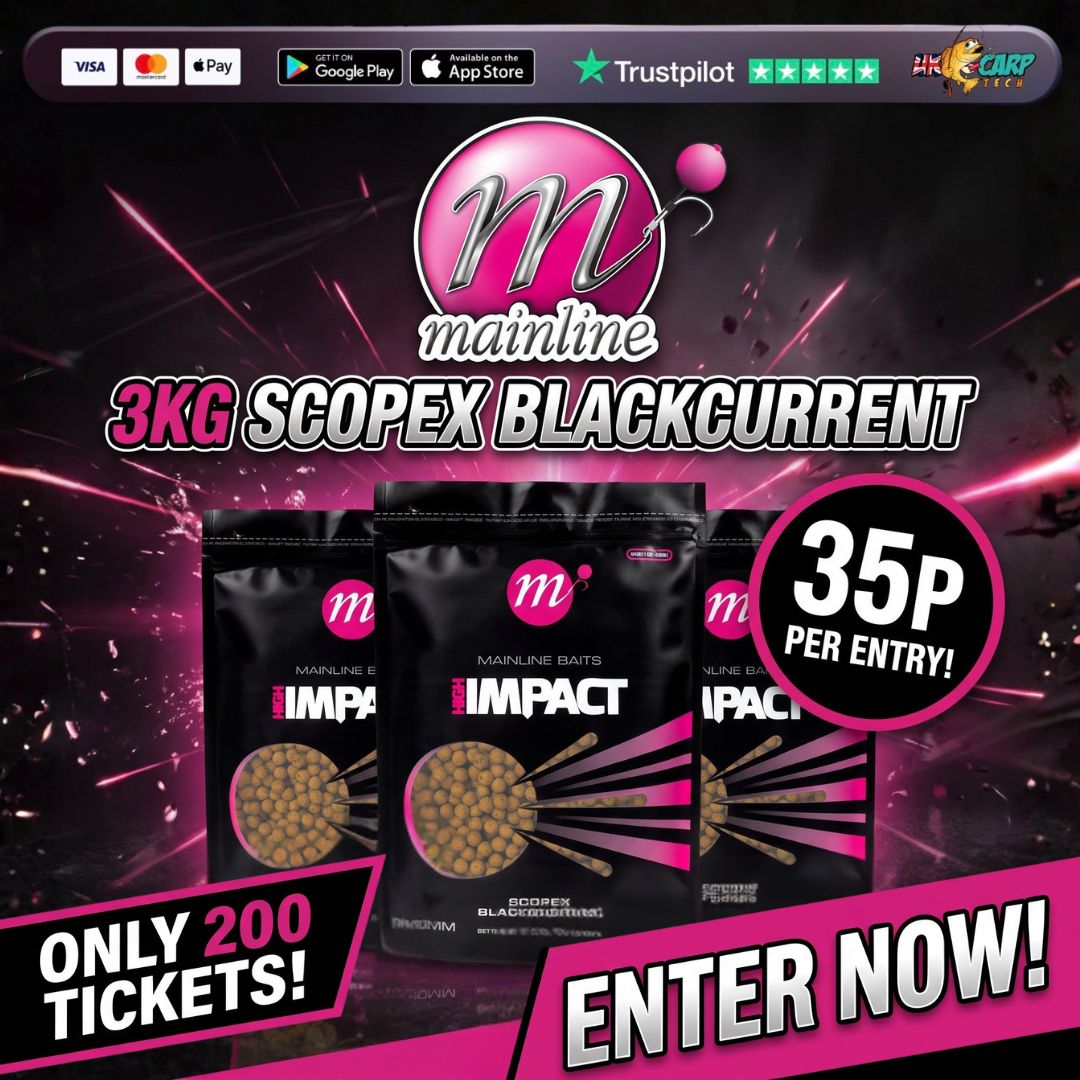 WIN 3KG MAINLINE SCOPEX BLACKCURRENT BOILIES