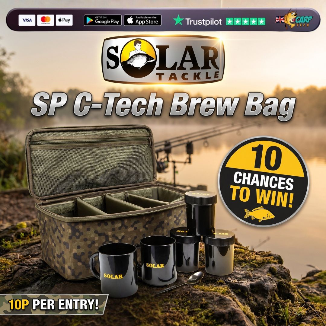 (10 CHANCES TO WIN) A Solar Tackle SP C-Tech Brew Bag With End Draw