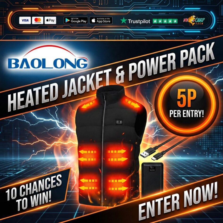 10 CHANCES TO WIN HEATED JACKET & POWER PACK WITH END DRAW