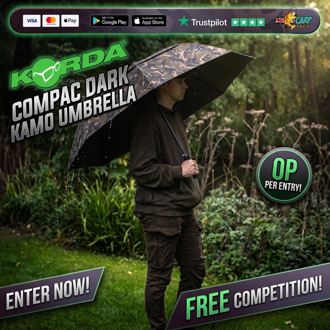 FREE COMPETITION EVERY DAY FOR SEPTEMBER KORDA DARK KAMO UMBRELLA