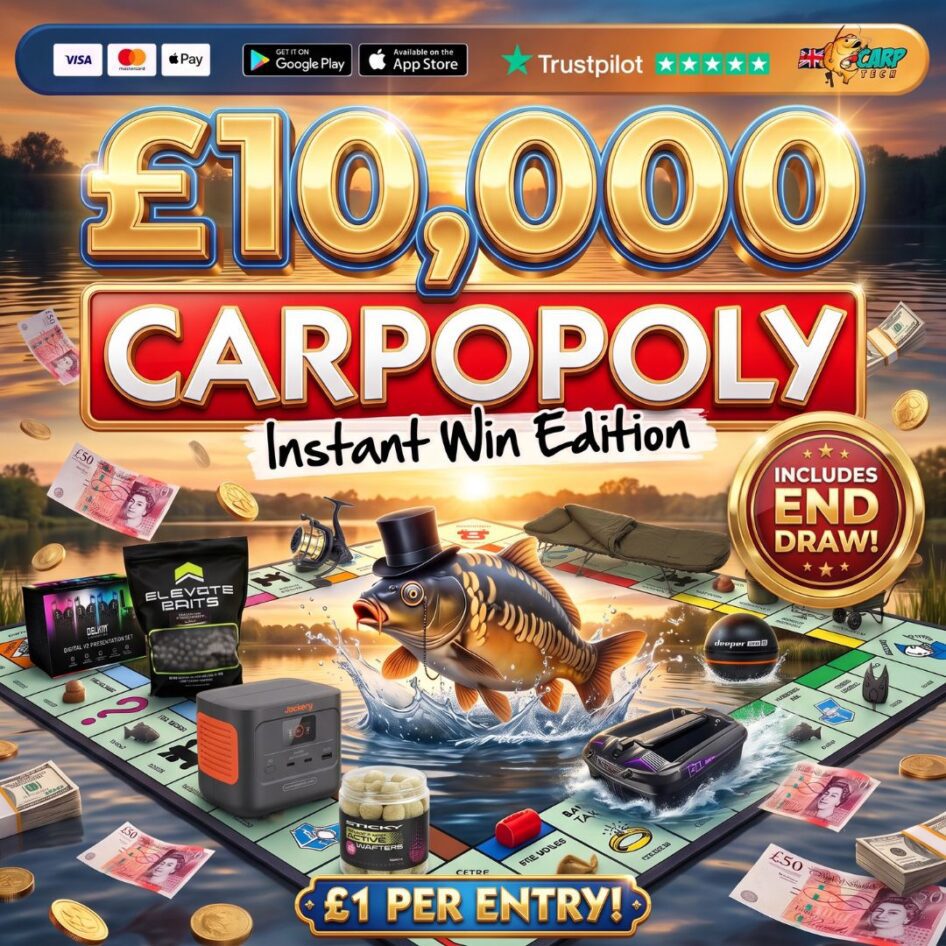 £10,000 CARPOPOLY WITH 500 INSTANT WINS & NASH TITAN HIDE XL + MOZZI PANEL END DRAW