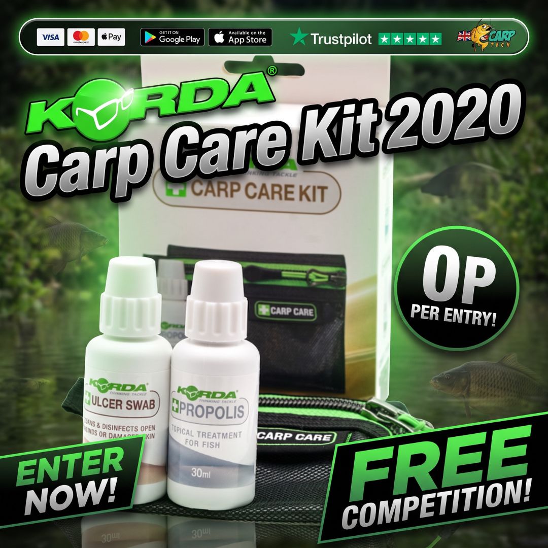 FREE COMPETITION EVERY DAY FOR SEPTEMBER KORDA CARP CARE KIT