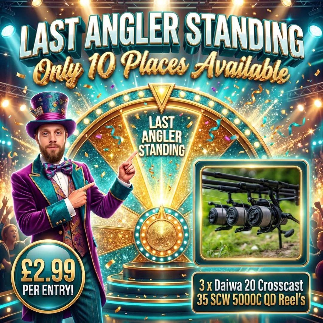 LAST ANGLER STANDING! 3 X Daiwa 20 Crosscast 35 SCW 5000C QD Reel’s (ONLY 10 PLACES AVAILABLE)