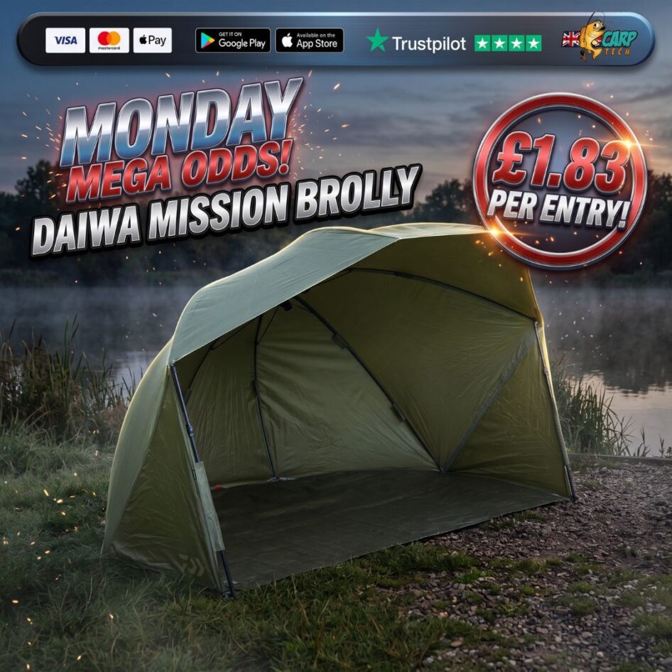 (ONLY 100 TICKETS MEGA ODDS) DAIWA MISSON BROLLY