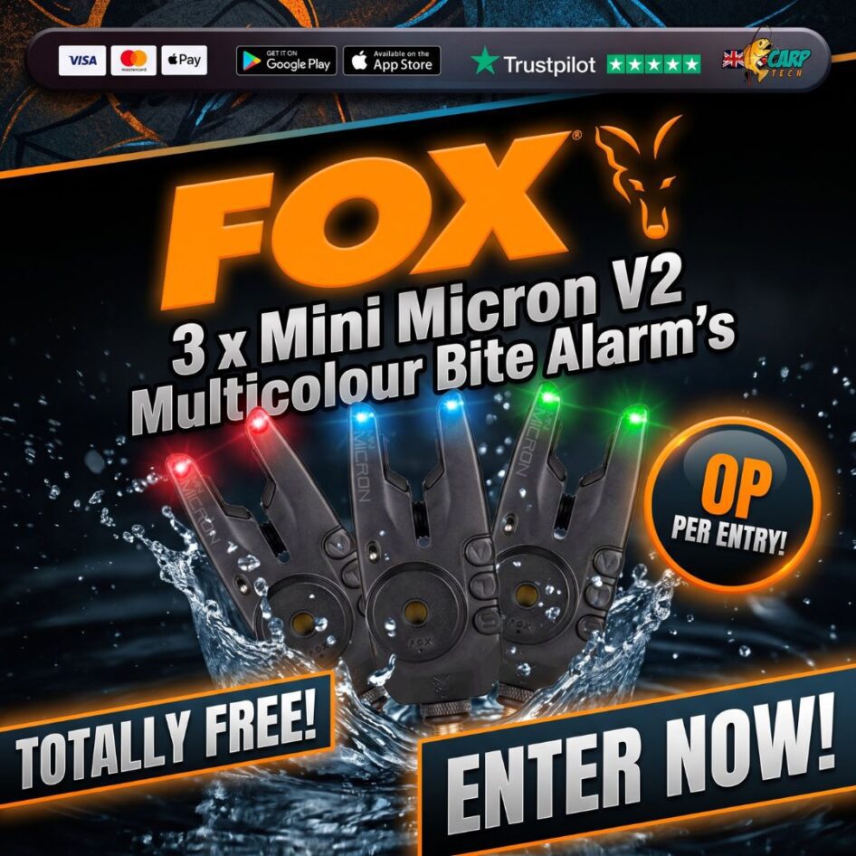 FREE COMPETITION 3 X Mini Micron V2 Multicolour Bite Alarm’s