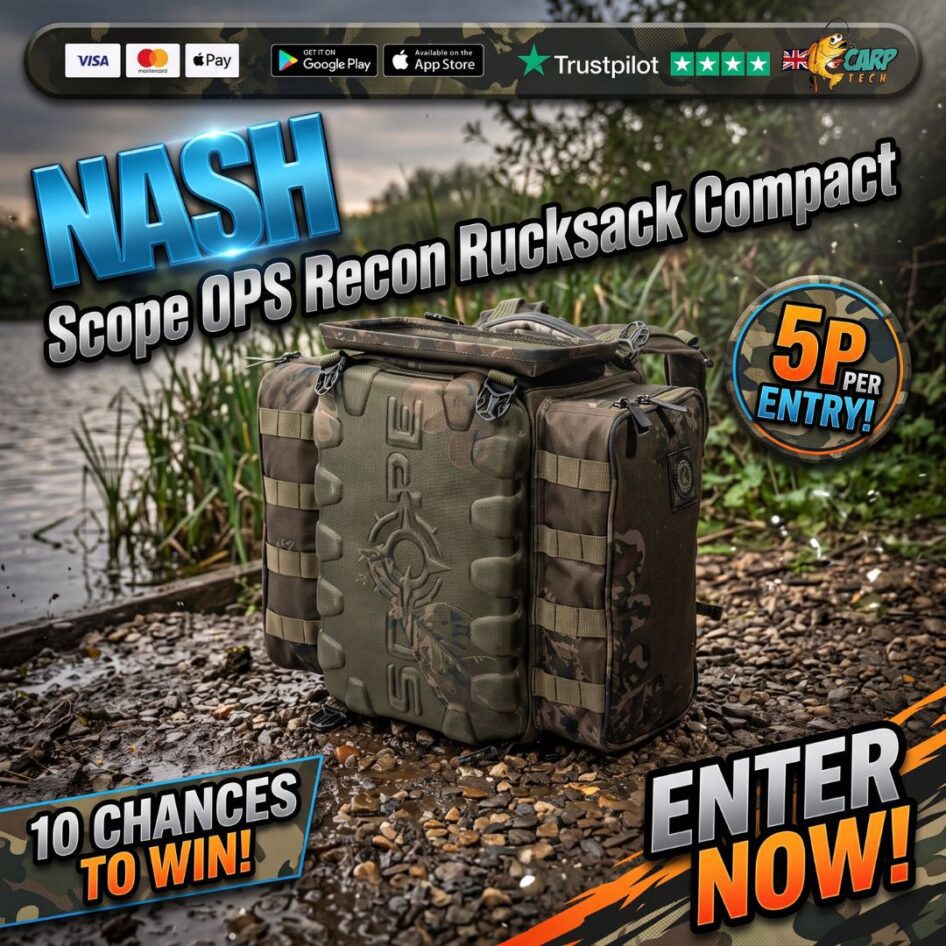 10 Chances To Win A Nash Scope OPS Recon Rucksack Compact With End Draw