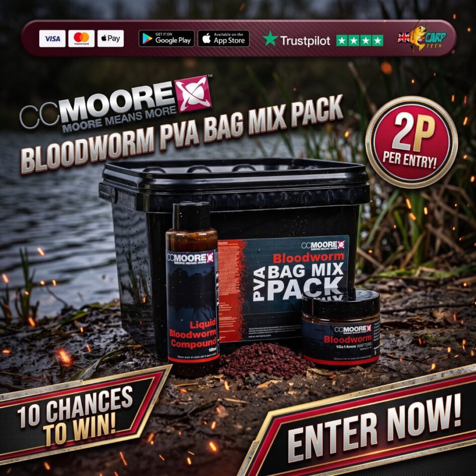 10 CHANCES TO WIN A BLOODWORM PVA BAG MIX PACK WITH END DRAW